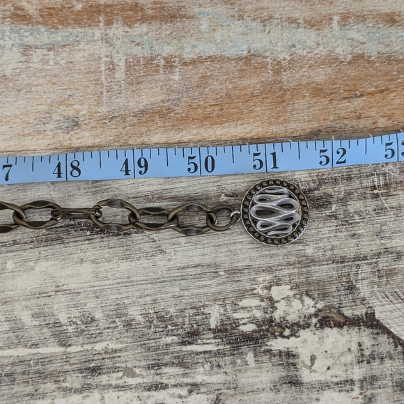 Chico's Belt, Retired, Chain Medallion, Mixed Metals, 51" - Picture 9 of 12